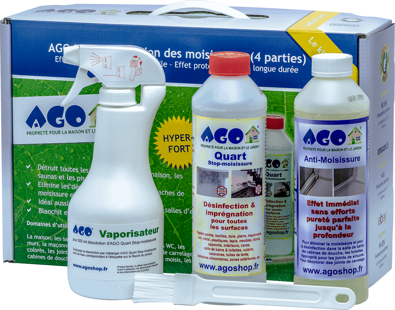 Nettoyant Anti-moisissure Cleanprince - Lot De 3 X 500 Ml (1,5L) - Fabriqué En Allemagne